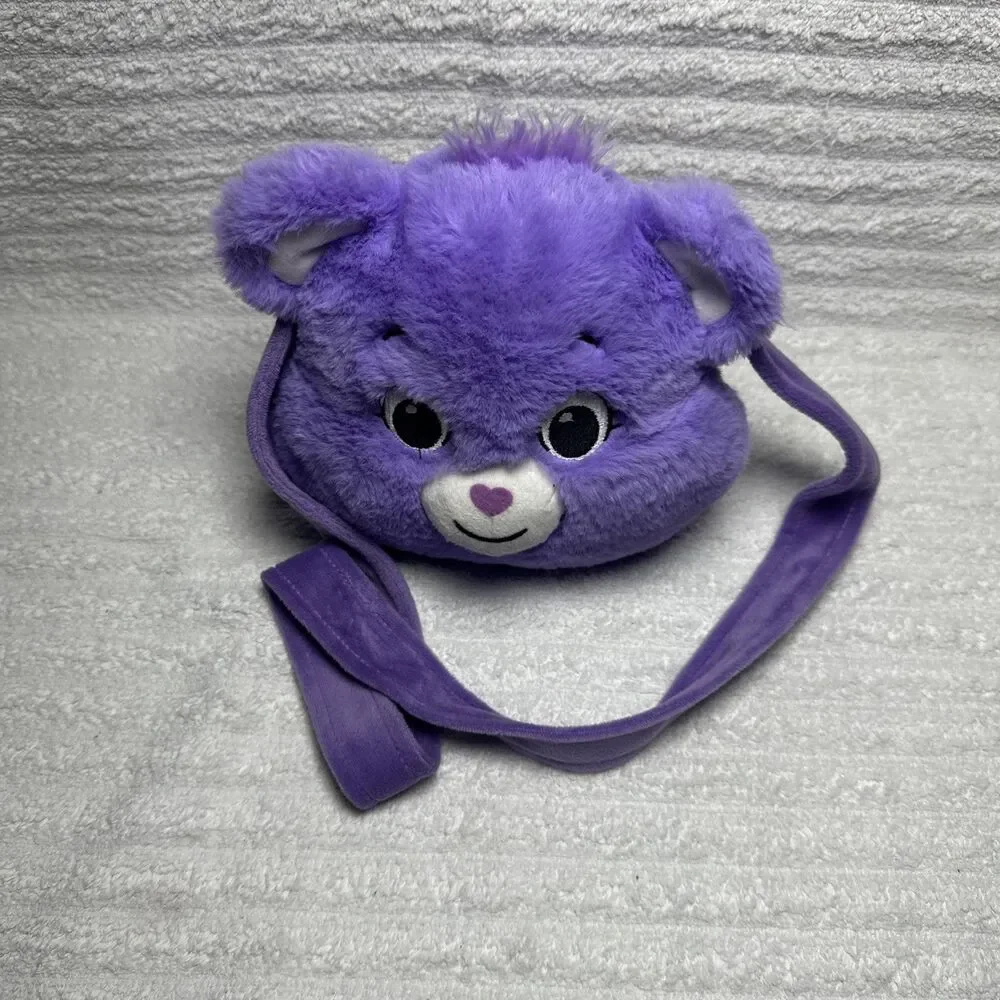 Care Bears Unlock The Magic Plush Crossbody Shoulder Bag Purse Purple